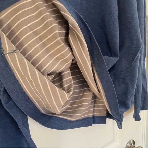 Banana Republic blue half-zip cotton shirt XL - Picture 3 of 6